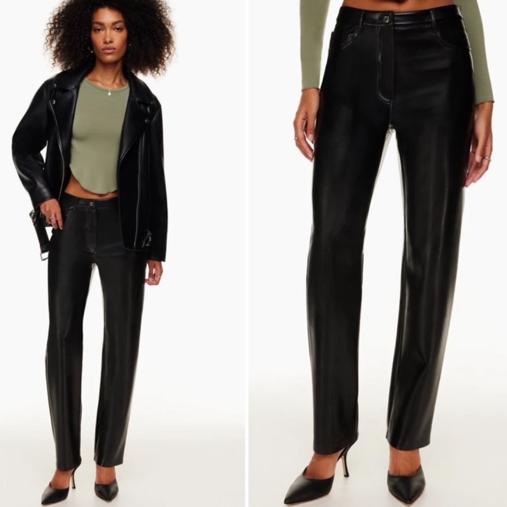 Wilfred Melina faux leather pants
